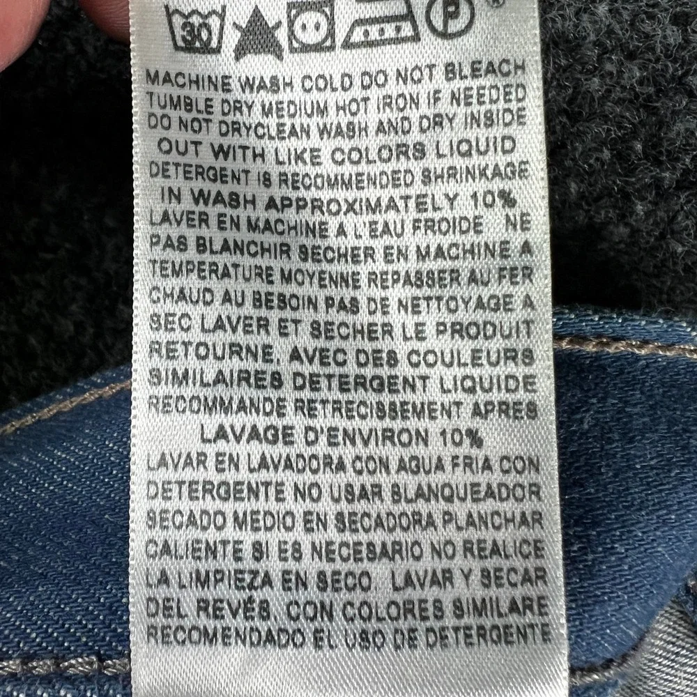 Levi's 501XX‎ Original Fit Blue Jeans Button Fly Mens Measures Size 42x30 Baggy